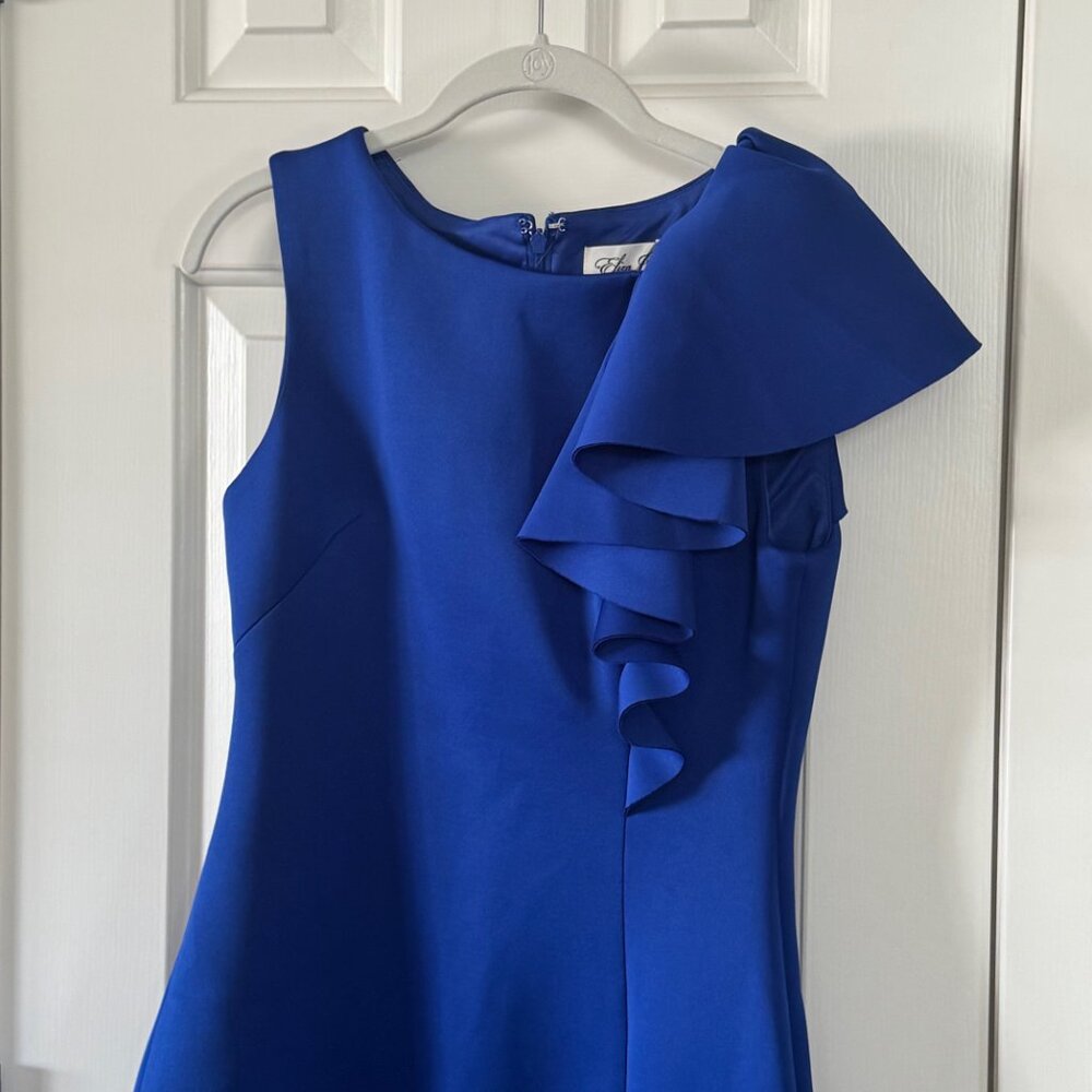 Eliza J Royal Blue Fancy Dress Size 6 - Picture 4 of 9